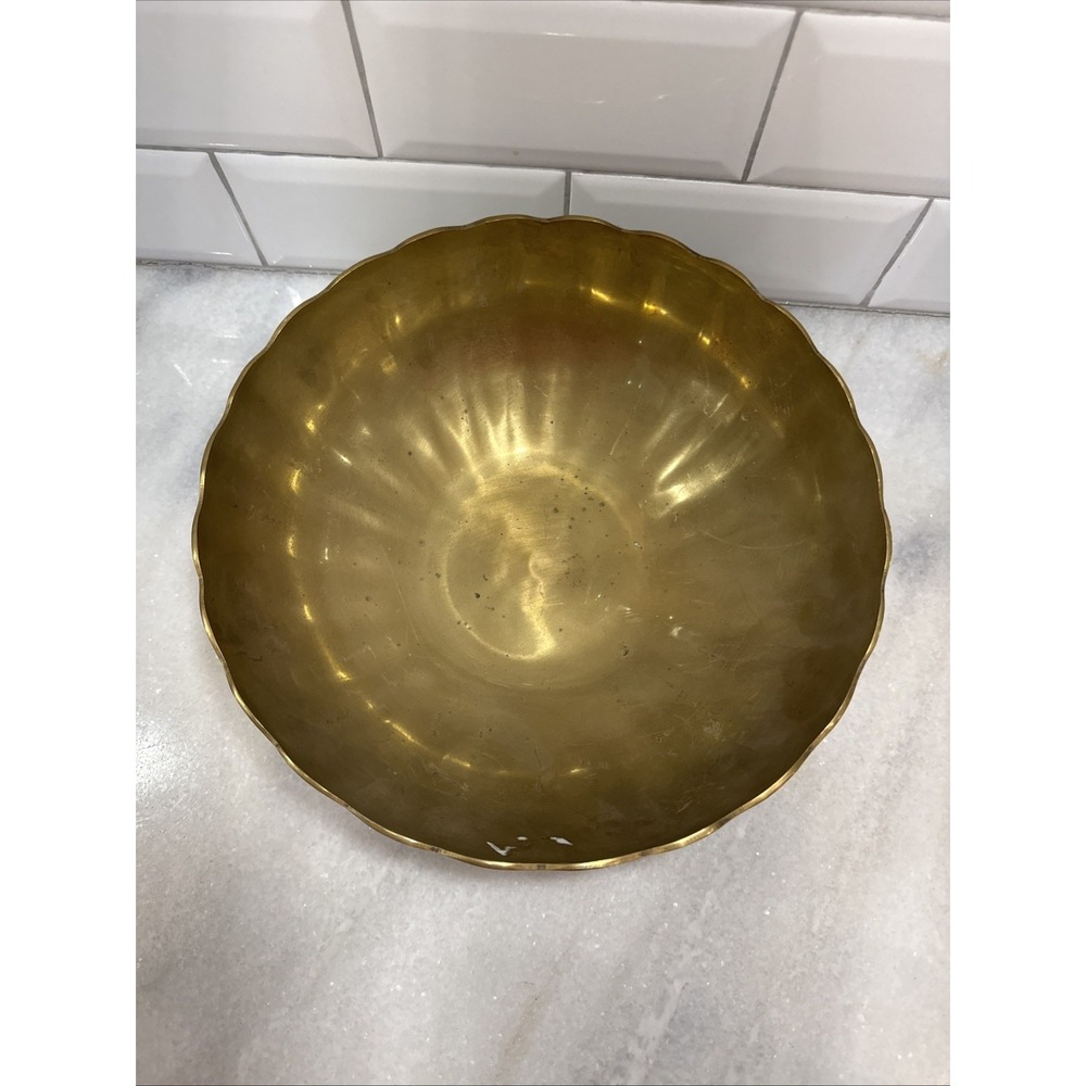 Andrea By Sadek Solid Brass Bowl OLA0052 - Picture 3 of 13